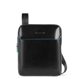 PIQUADRO skórzana torba na ramię listonoszka czarna CA5085B2/N PROMOCJA -30 % !